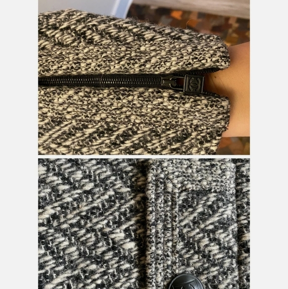 💕SOLD to Daina💕CHANEL Jacket Grey w/ CC Buttons - Picture 8 of 11